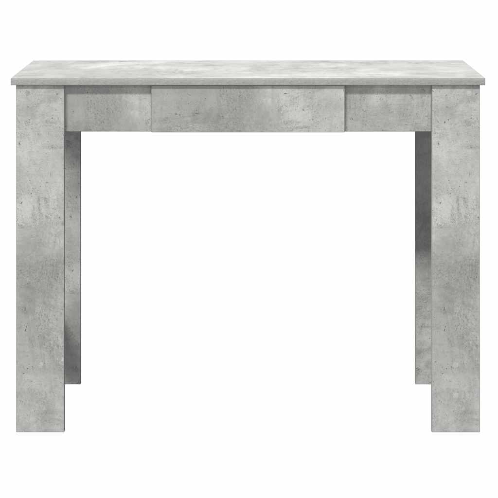 Birou, gri beton,100x45x75 cm, lemn compozit