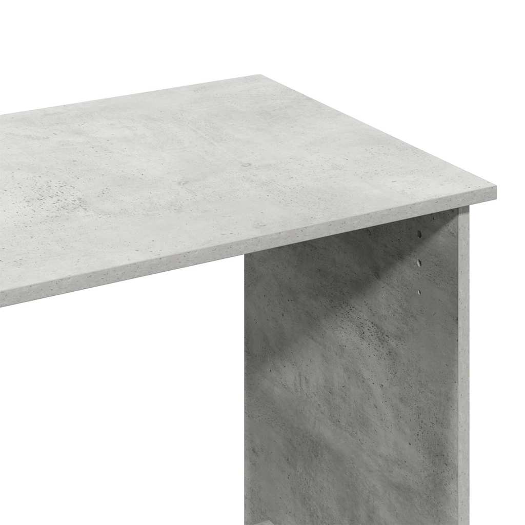 Birou, gri beton, 102x50x75 cm, lemn compozit