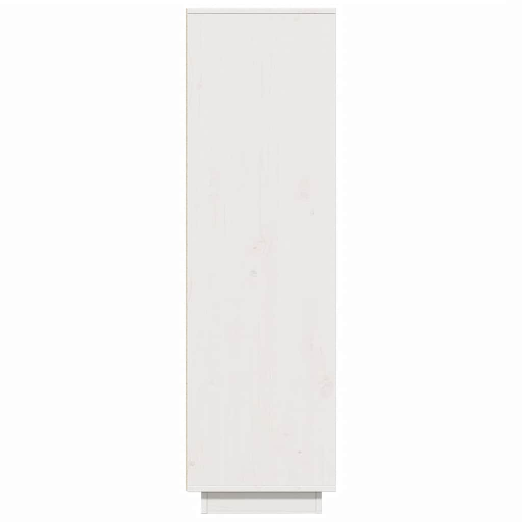 Tall cabinet, white, 89x34x116.5 cm, solid pine wood