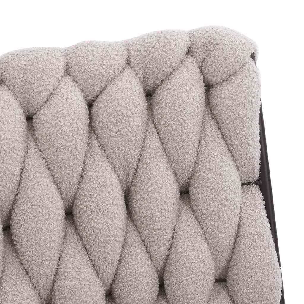 Swivel office chair, light gray wool-like fabric