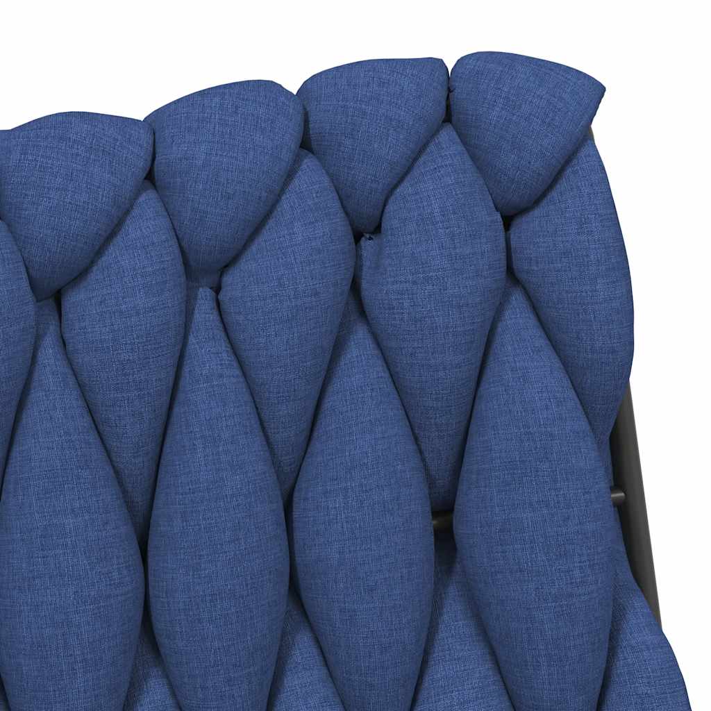 Swivel office chair, blue, fabric