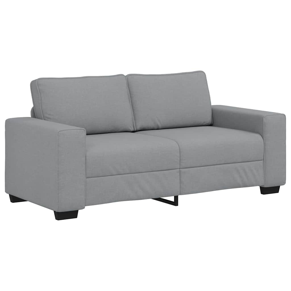 2-seater sofa, light gray fabric, 140 cm