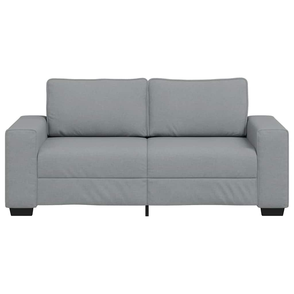 2-seater sofa, light gray fabric, 140 cm