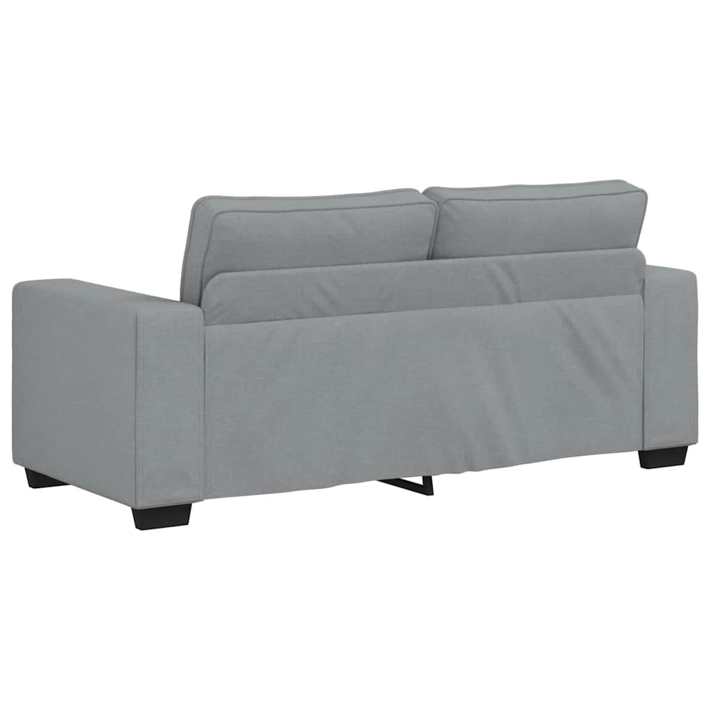 2-seater sofa, light gray fabric, 140 cm