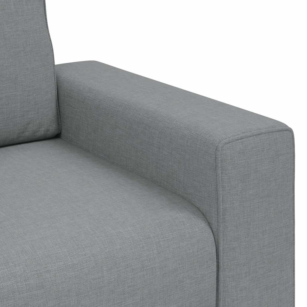 2-seater sofa, light gray fabric, 140 cm