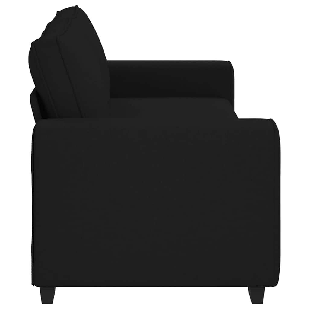 3-seater sofa, black, 180 cm, fabric