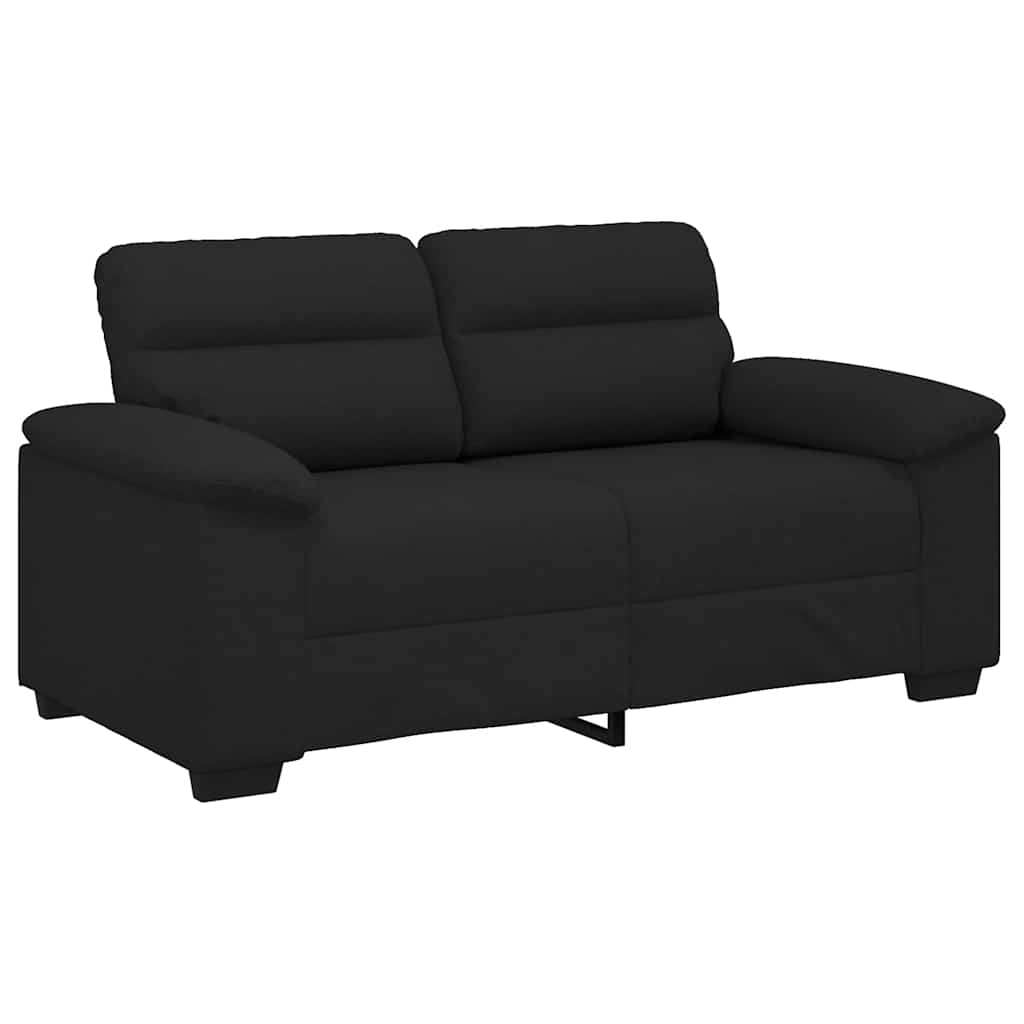 2-seater sofa, black, 120 cm, fabric