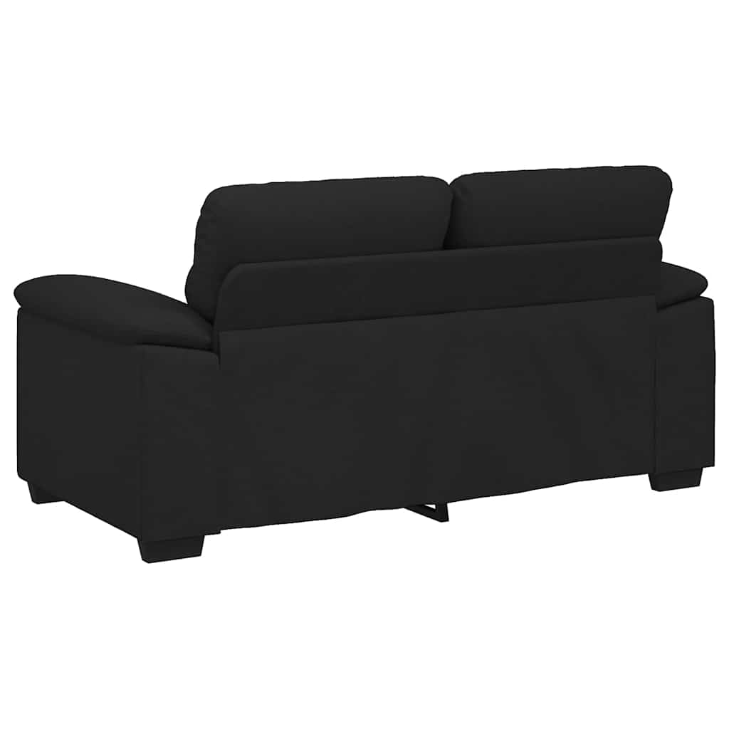 2-seater sofa, black, 120 cm, fabric