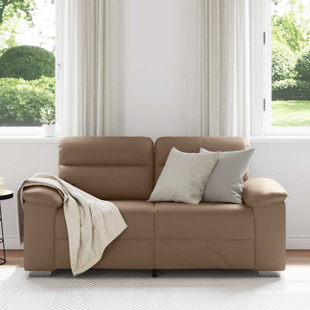 2-seater sofa, cappuccino, 120 cm, eco-leather