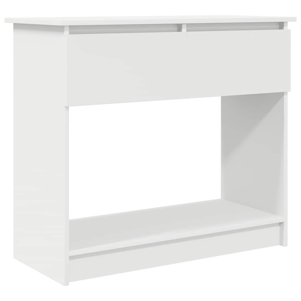 Console with drawers white 85.5x38.5x74.5 cm