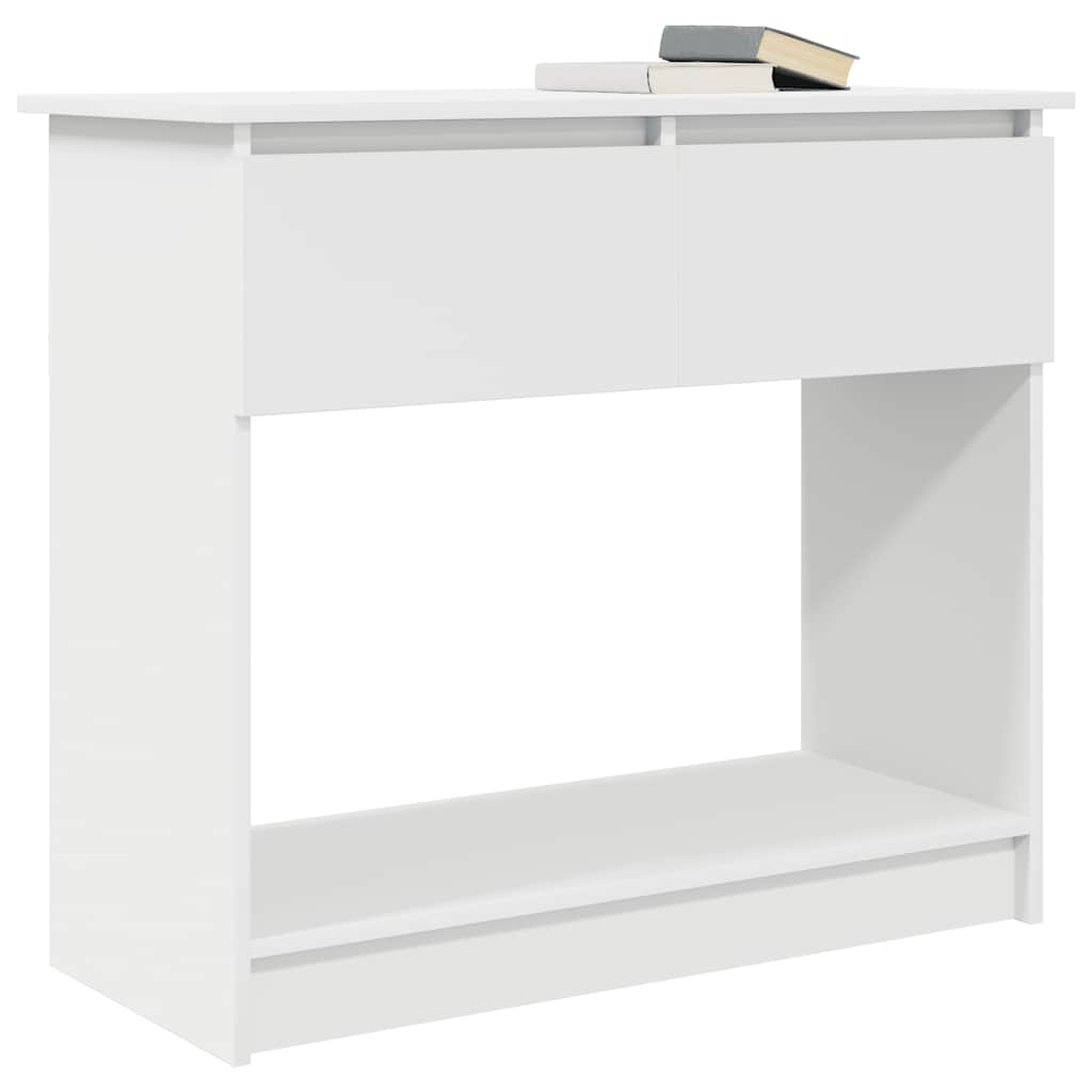 Console with drawers white 85.5x38.5x74.5 cm