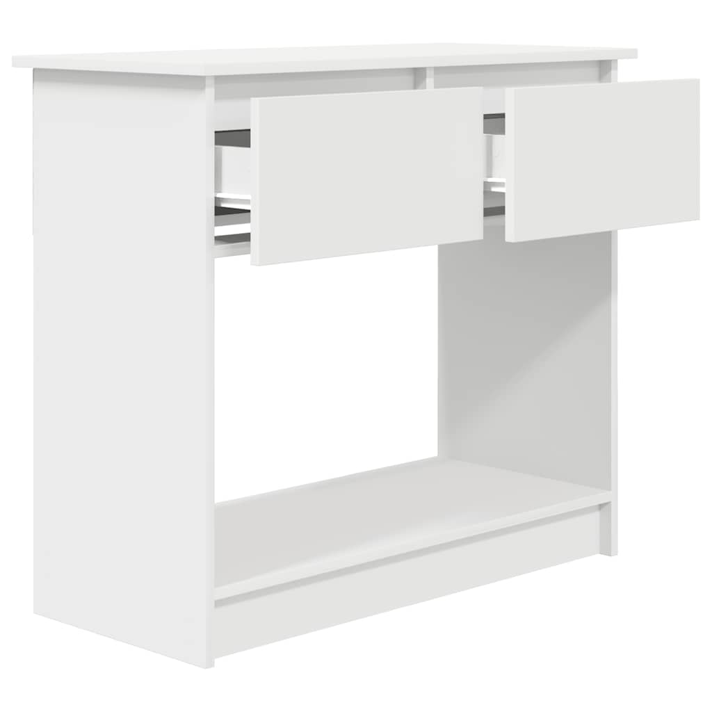 Console with drawers white 85.5x38.5x74.5 cm