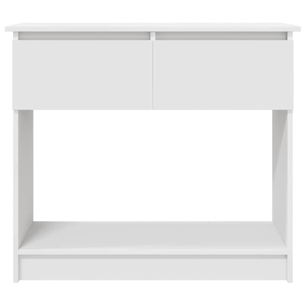 Console with drawers white 85.5x38.5x74.5 cm