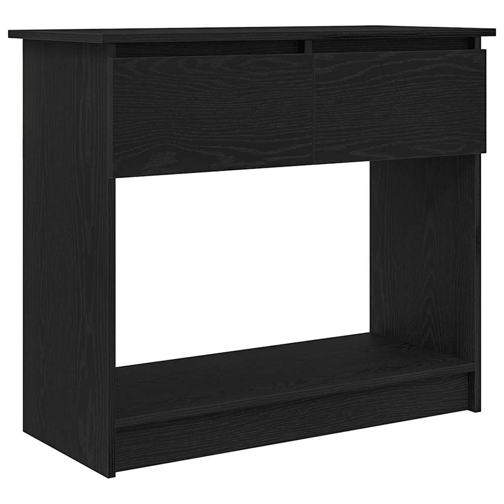 Console with drawers Black 85.5x38.5x74.5 cm