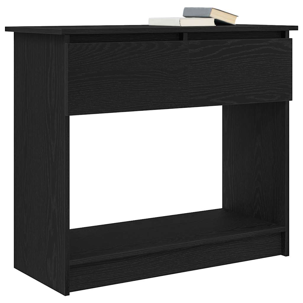 Console with drawers Black 85.5x38.5x74.5 cm