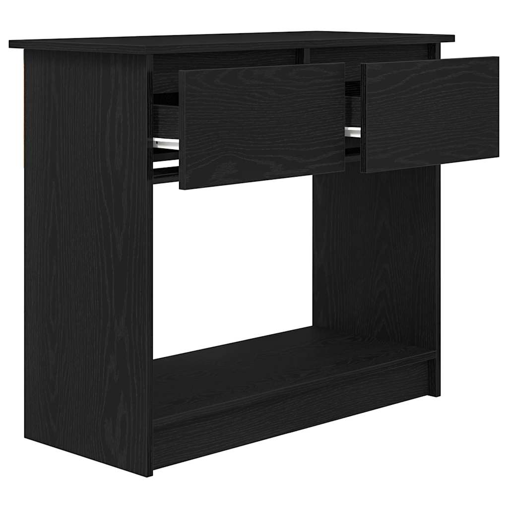 Console with drawers Black 85.5x38.5x74.5 cm