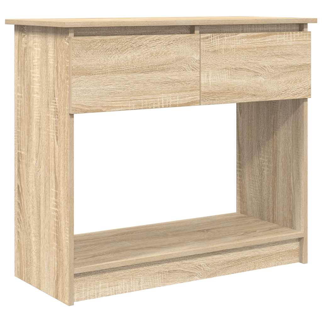 Console with drawers Sonoma oak 85.5x38.5x74.5 cm