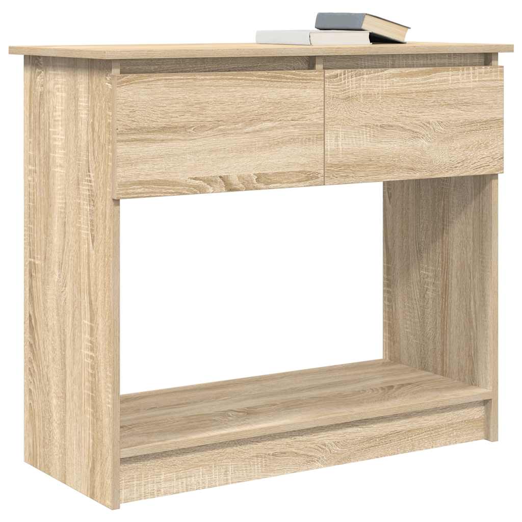 Console with drawers Sonoma oak 85.5x38.5x74.5 cm