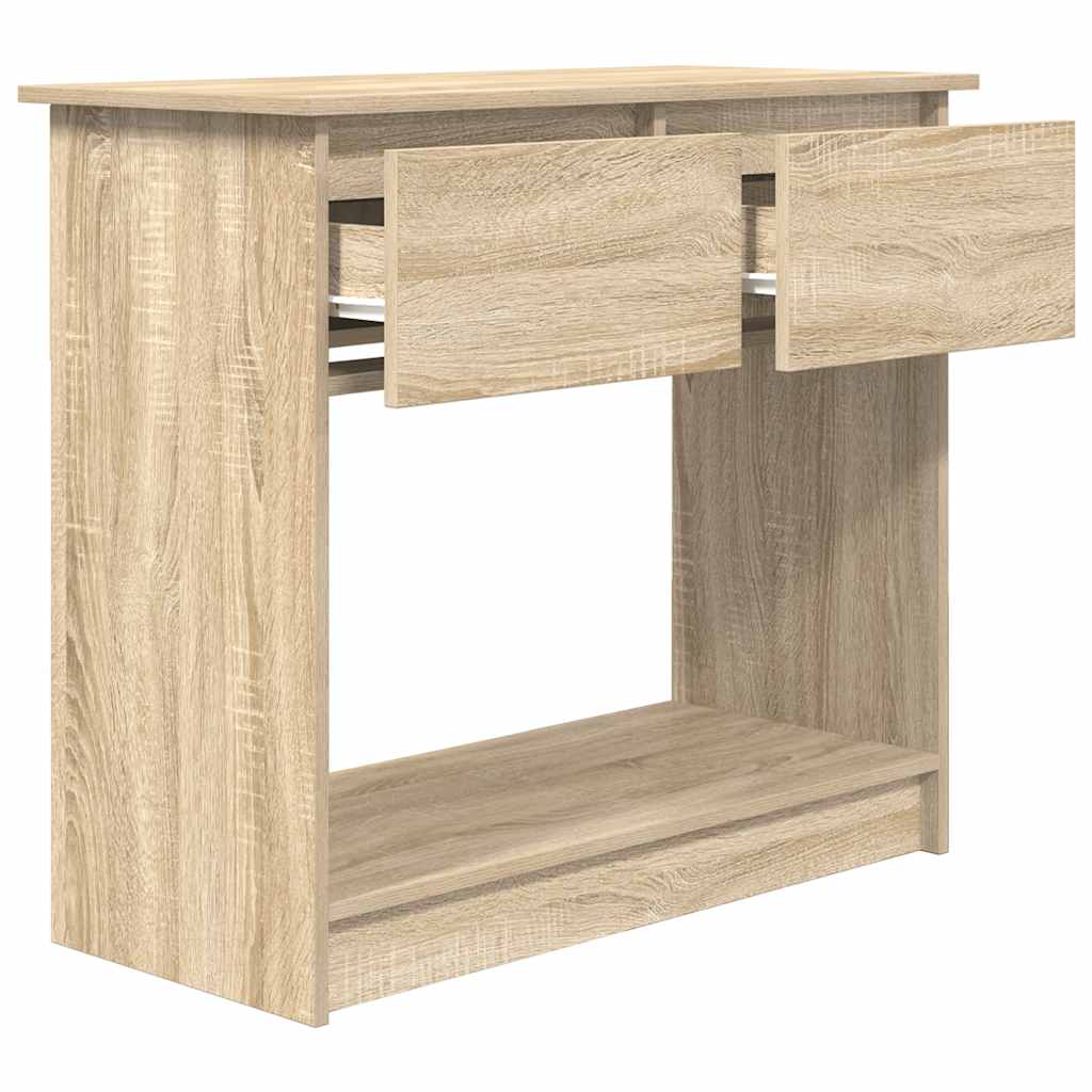 Console with drawers Sonoma oak 85.5x38.5x74.5 cm