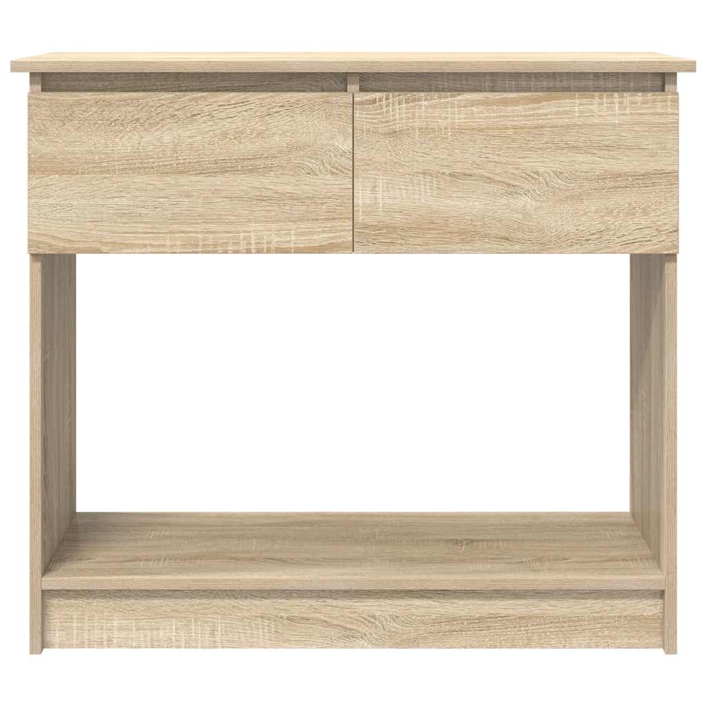 Console with drawers Sonoma oak 85.5x38.5x74.5 cm