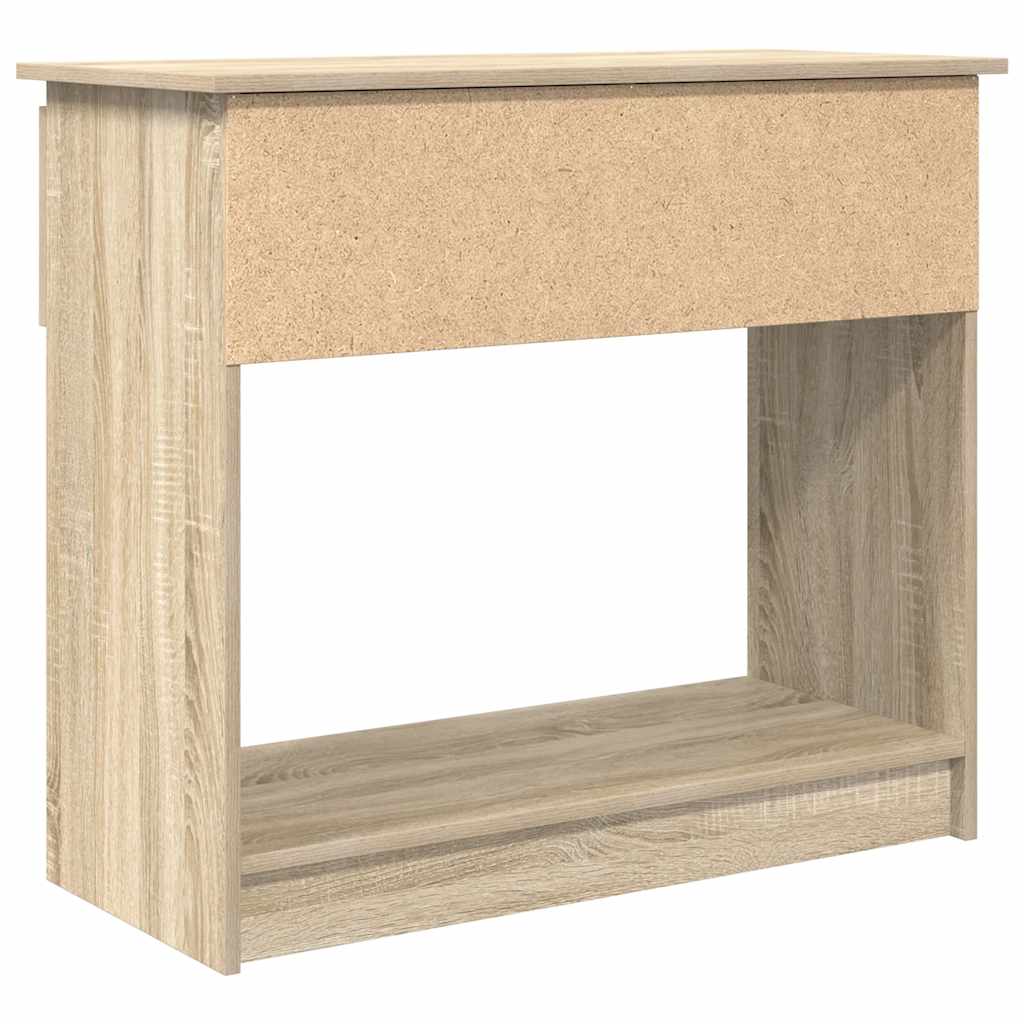 Console with drawers Sonoma oak 85.5x38.5x74.5 cm