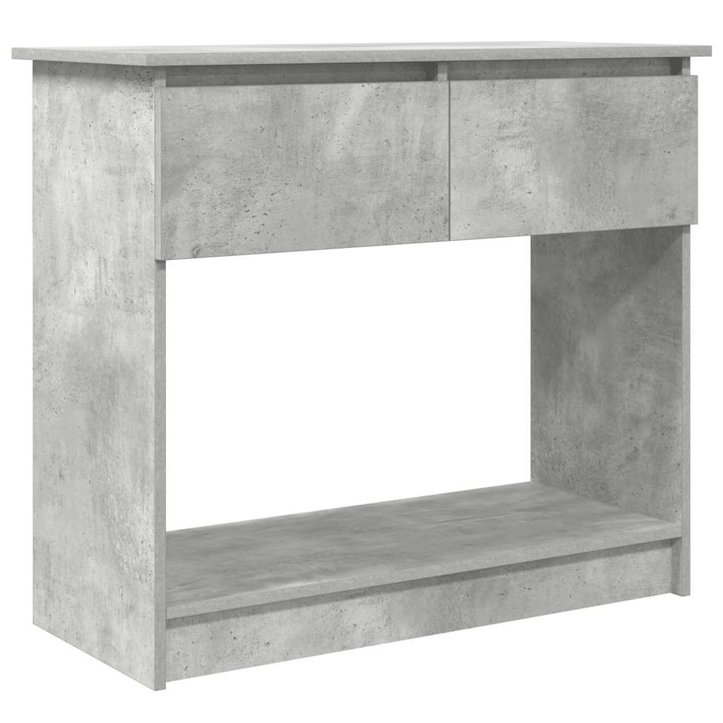 Console with drawers Concrete gray 85.5x38.5x74.5 cm