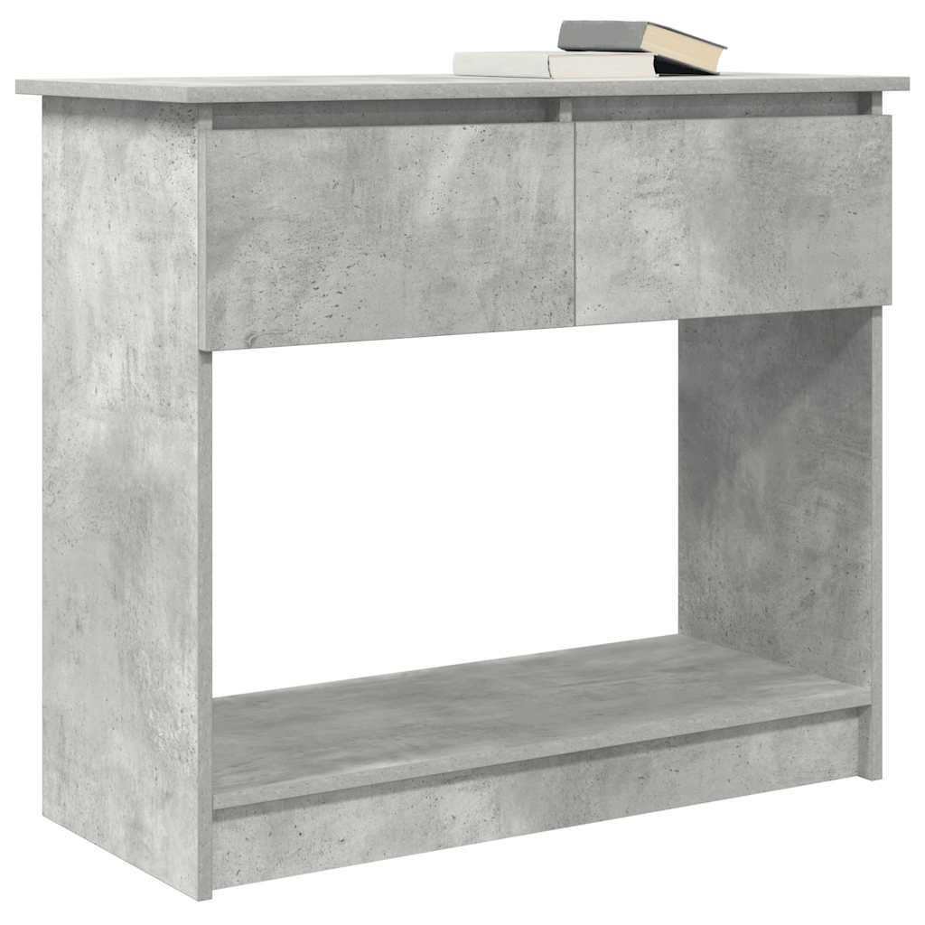 Console with drawers Concrete gray 85.5x38.5x74.5 cm