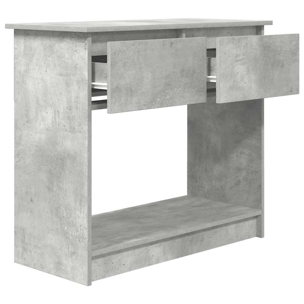 Console with drawers Concrete gray 85.5x38.5x74.5 cm