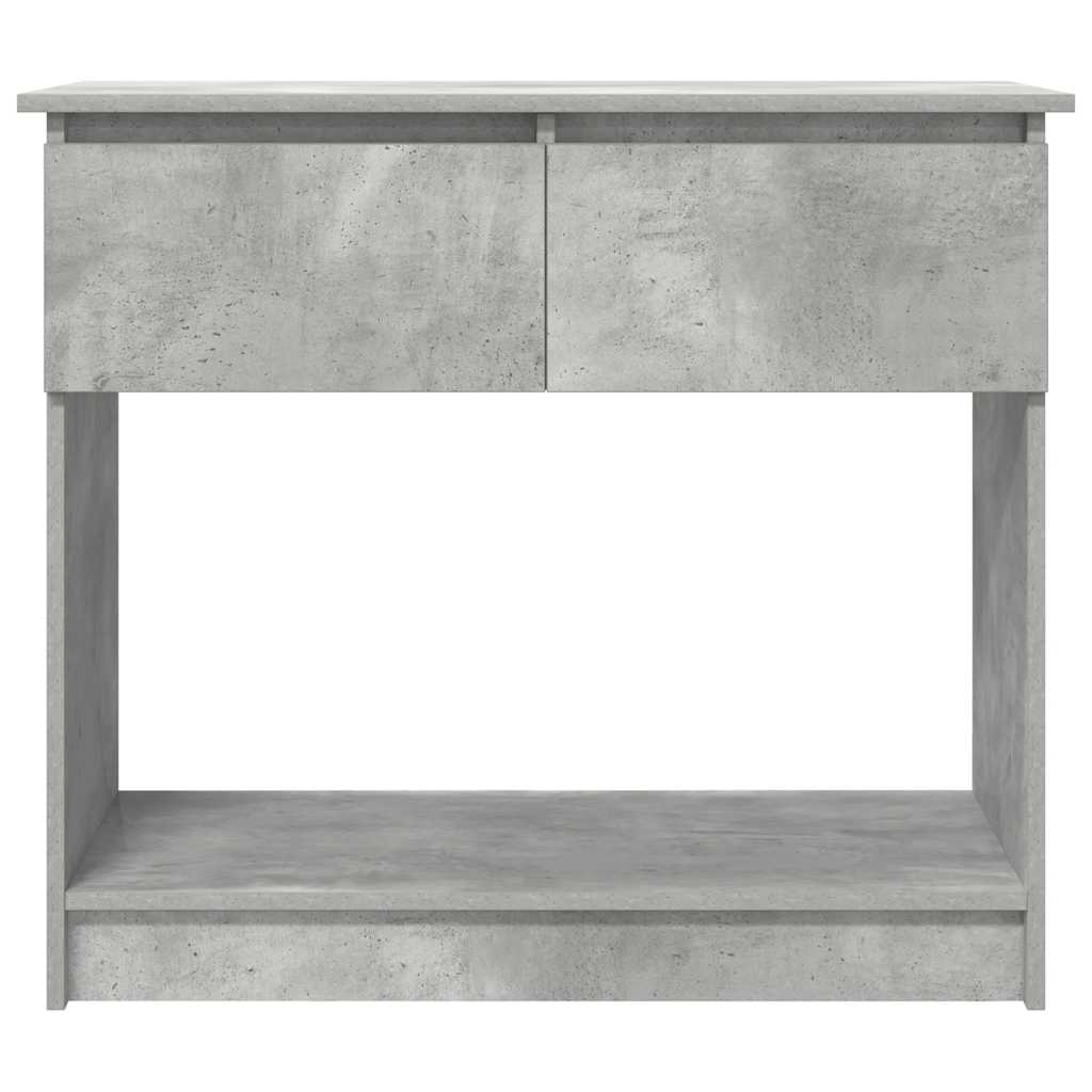 Console with drawers Concrete gray 85.5x38.5x74.5 cm