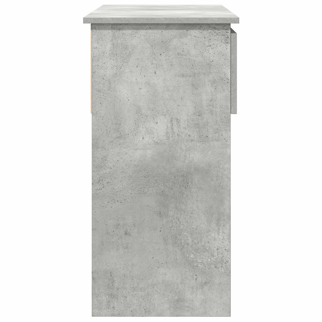 Console with drawers Concrete gray 85.5x38.5x74.5 cm