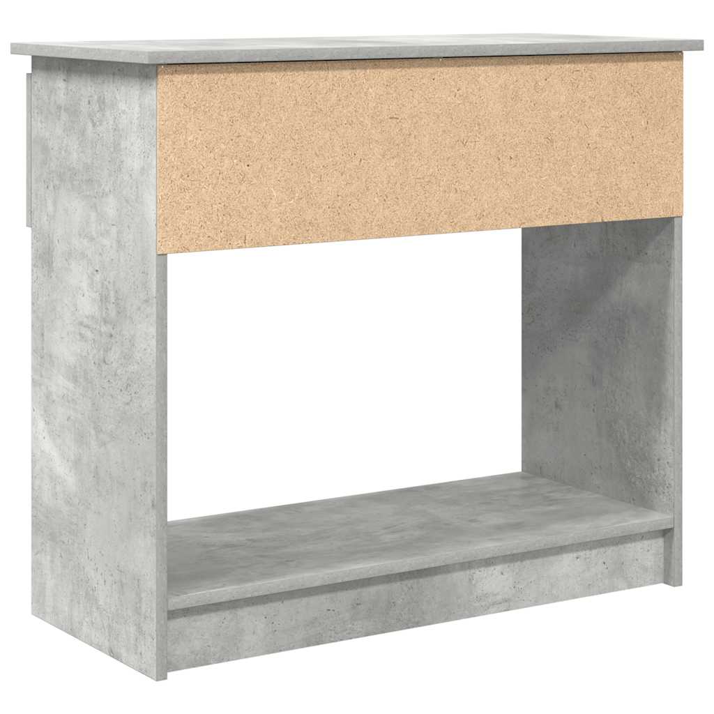 Console with drawers Concrete gray 85.5x38.5x74.5 cm