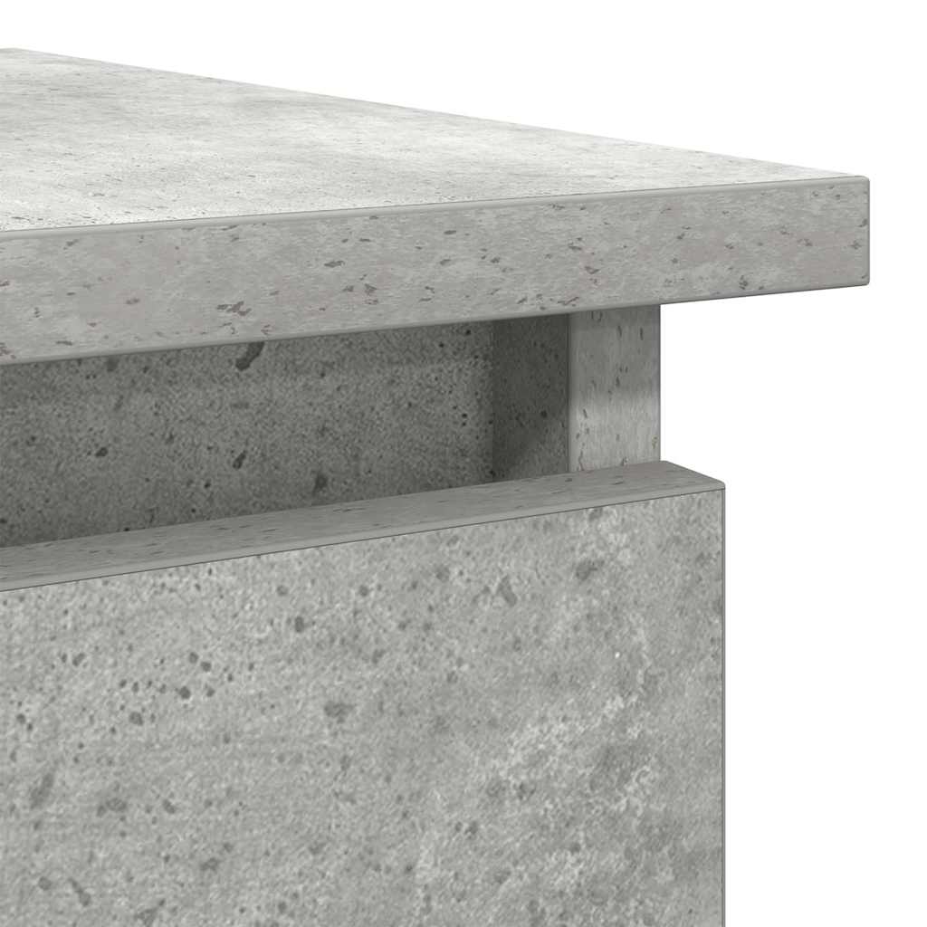 Console with drawers Concrete gray 85.5x38.5x74.5 cm