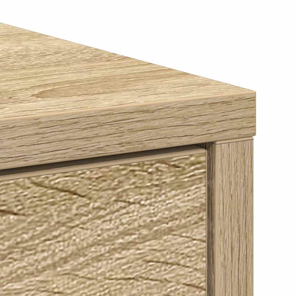 Sideboard with drawer Sonoma Oak 80x34x76 cm Engineered wood