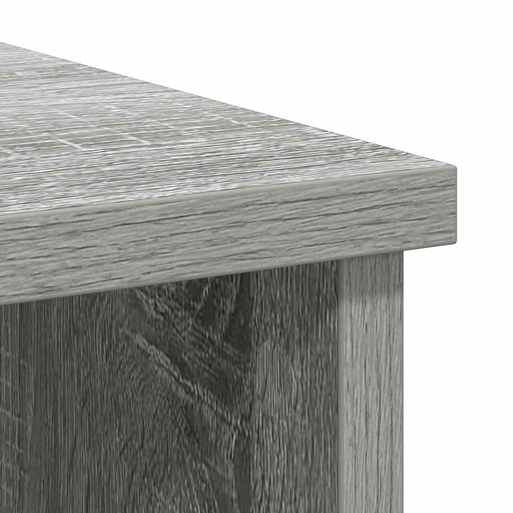 Sideboard with drawer Sonoma Grey 101x35x76 cm Engineered wood