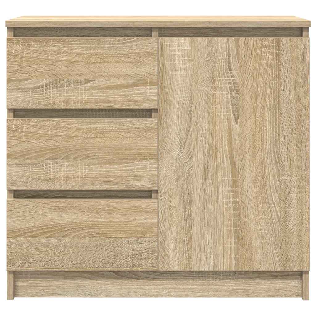 Sideboard with drawer Sonoma Oak 71x35x65 cm Engineered wood