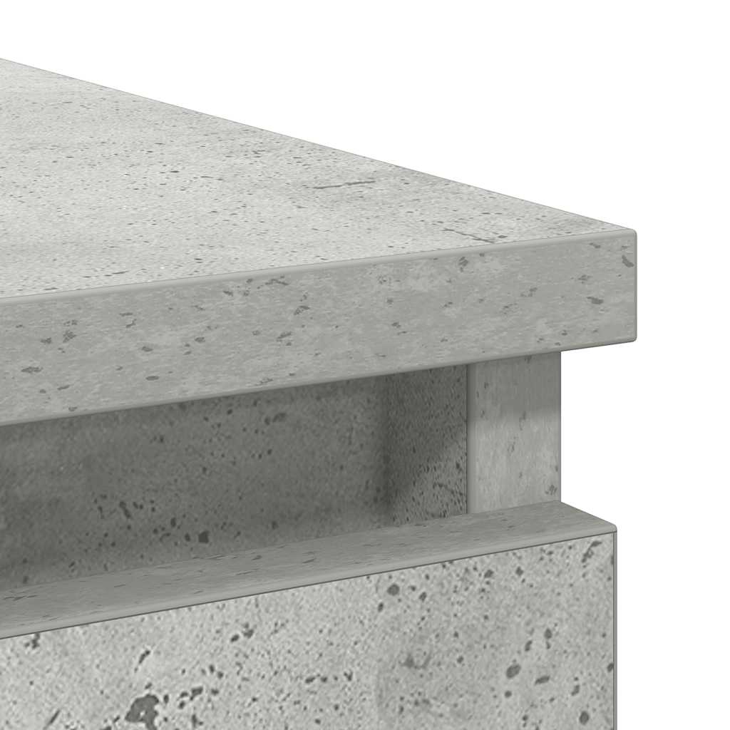 Bufetă cu sertar Gri beton 71x35x65 cm Lemn prelucrat