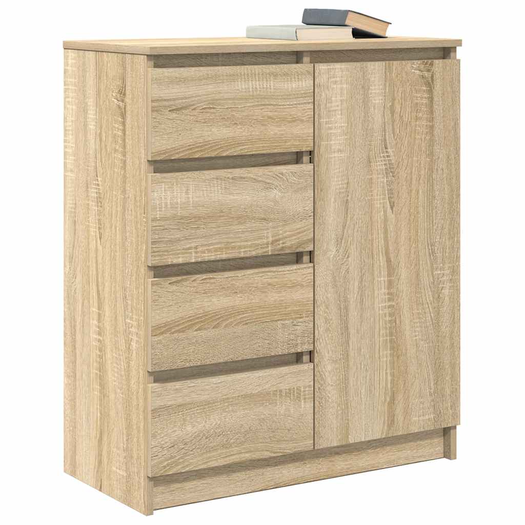 Sideboard with drawers Sonoma Oak 71x35x84 cm Engineered wood