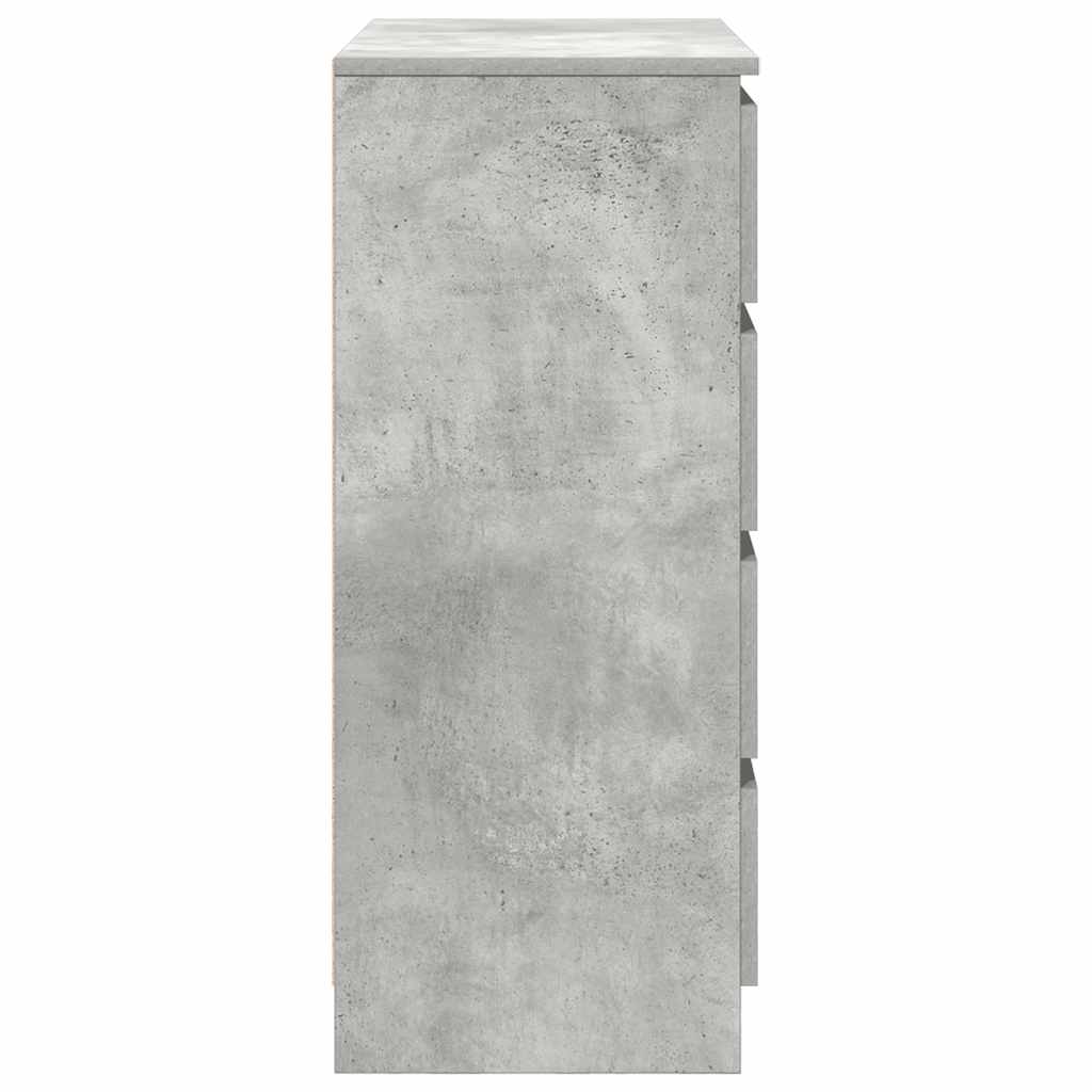 Bufetă cu sertare Gri beton 71x35x84 cm Lemn prelucrat