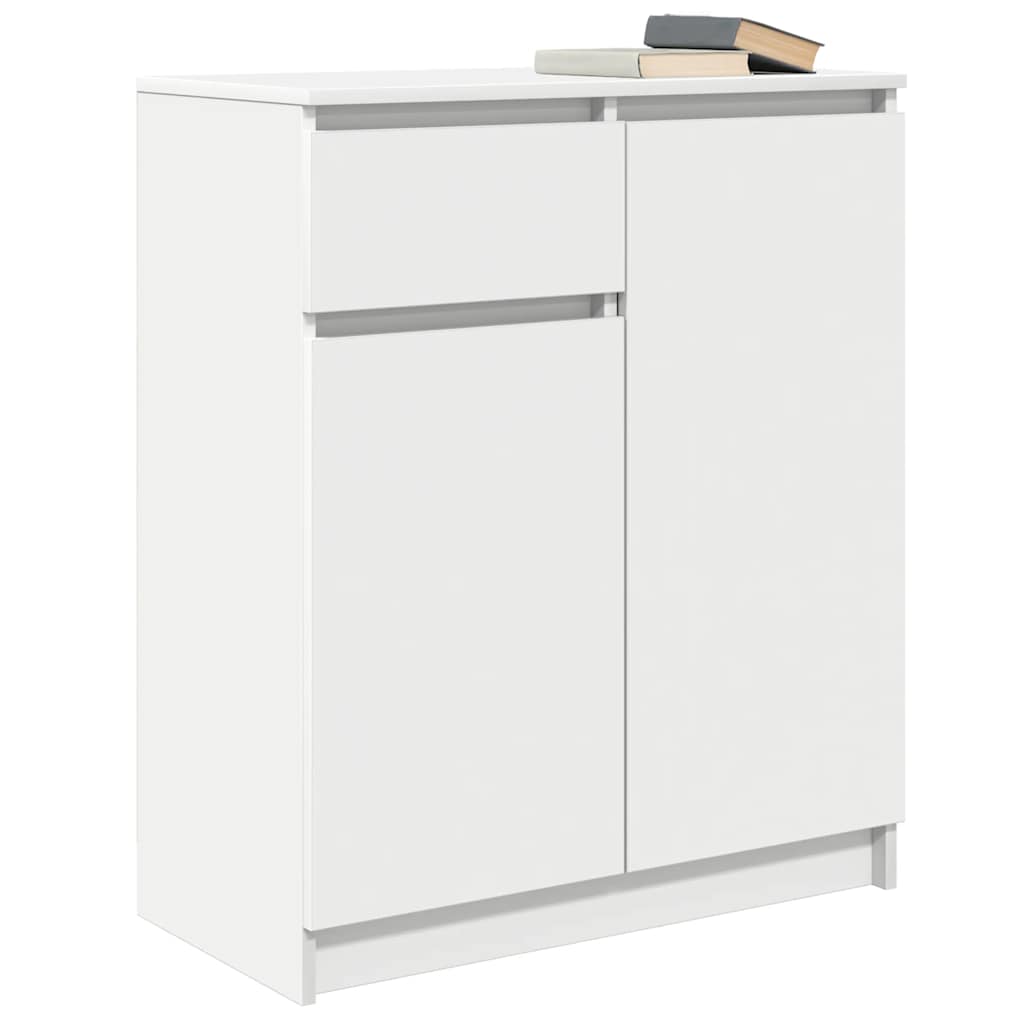 White drawer sideboard 71x35x84 cm made of processed wood