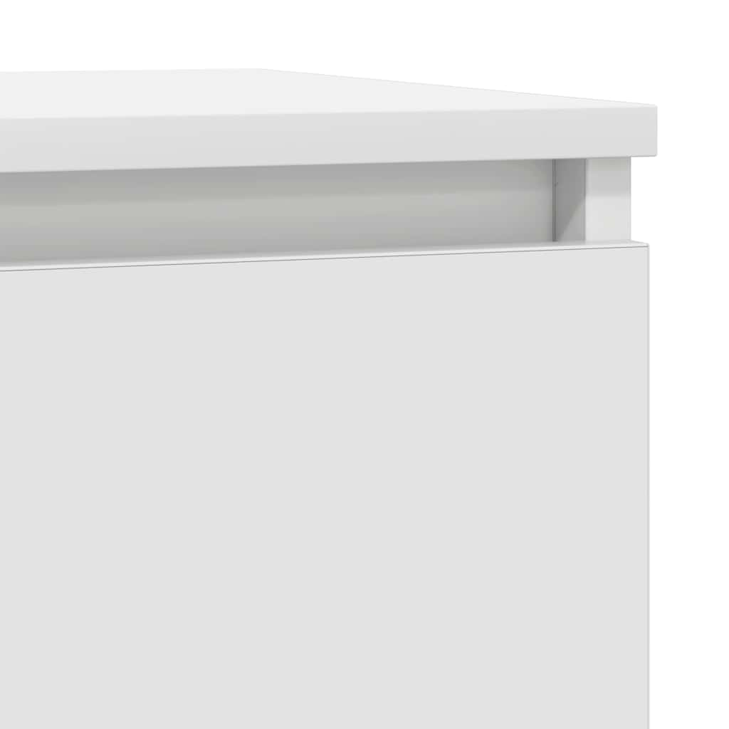 White drawer sideboard 71x35x84 cm made of processed wood