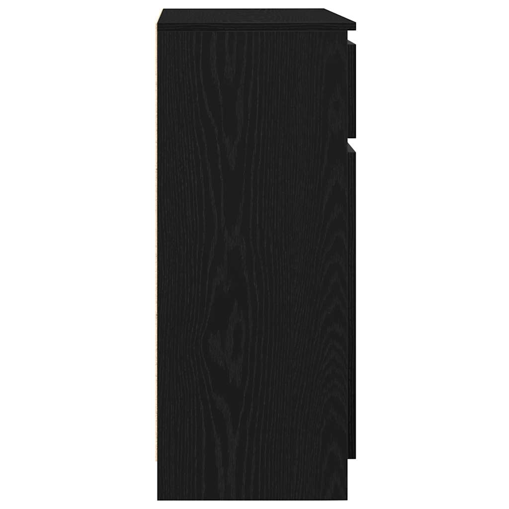 Bufetă cu sertar Stejar negru 71x35x84 cm Lemn prelucrat