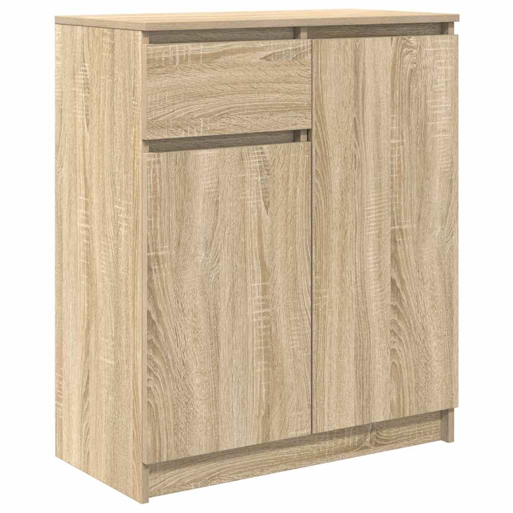 Sideboard with drawer Sonoma Oak 71x35x84 cm Engineered wood