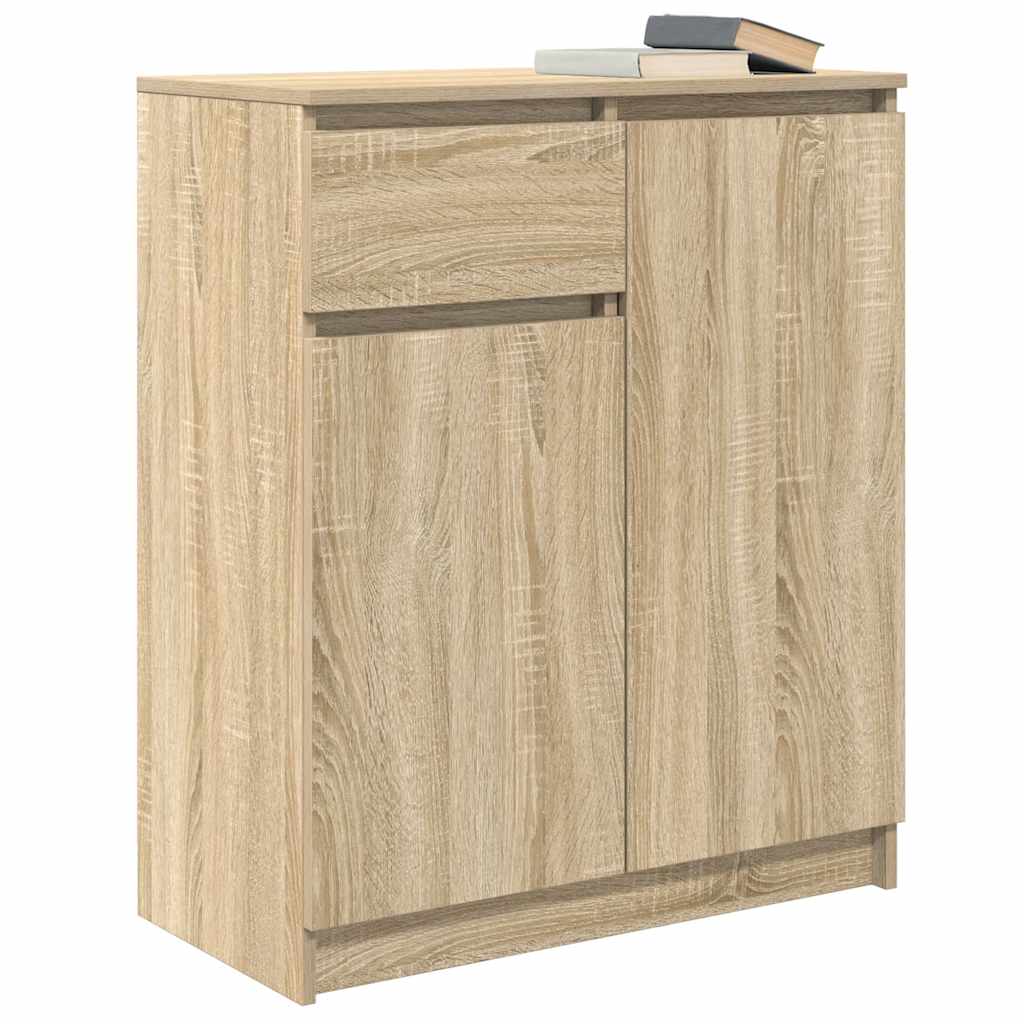 Sideboard with drawer Sonoma Oak 71x35x84 cm Engineered wood