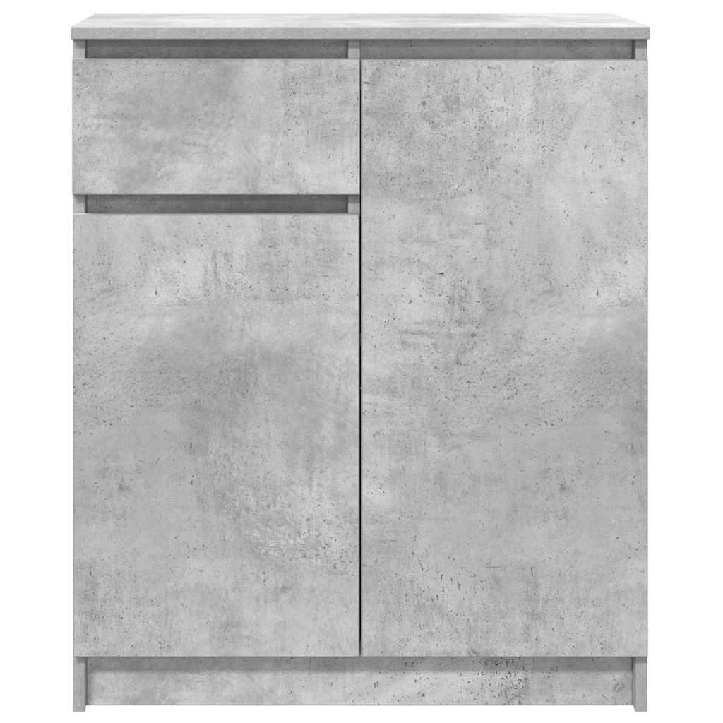 Sideboard with drawer Concrete Grey 71x35x84 cm Processed wood