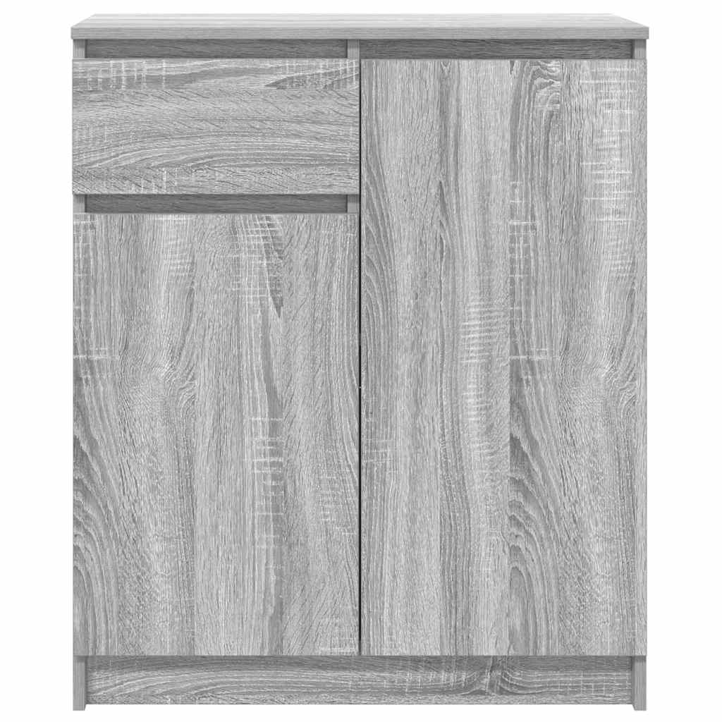 Sideboard with drawer Sonoma Grey 71x35x84 cm Engineered wood