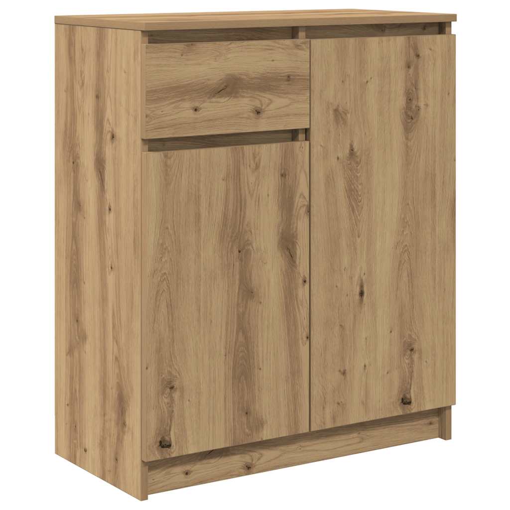 Artisan Oak Drawer Sideboard 71x35x84 cm Engineered Wood