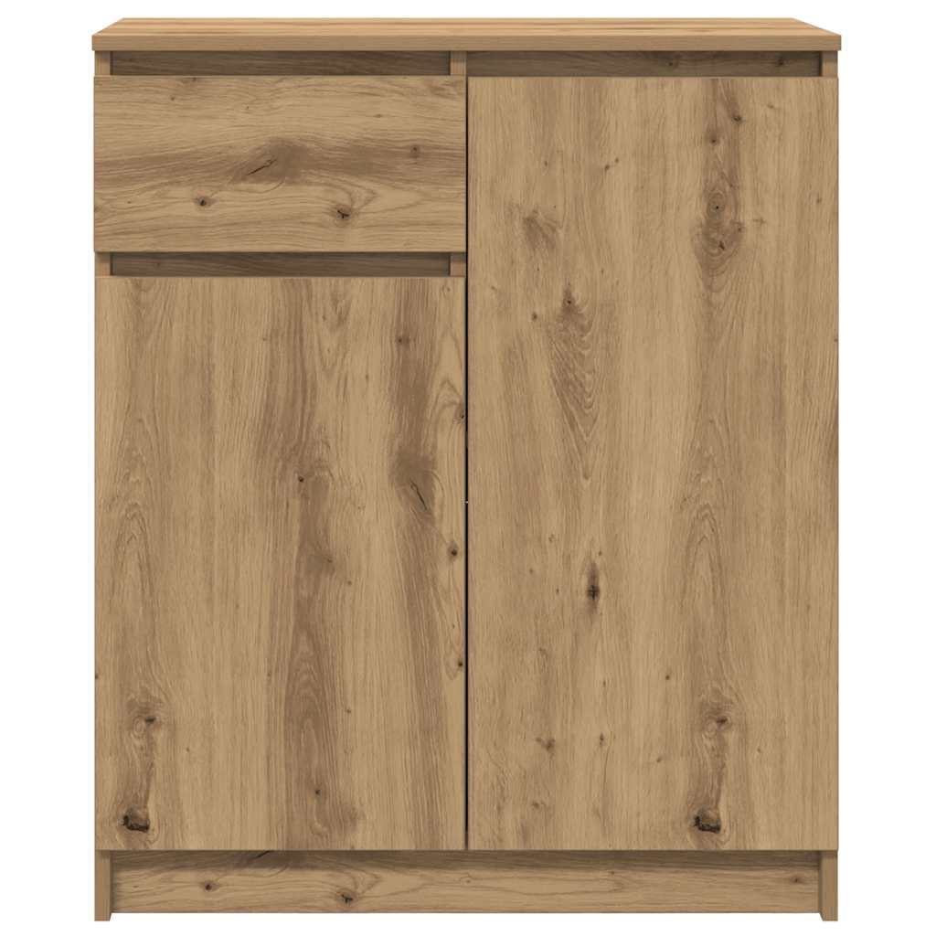 Artisan Oak Drawer Sideboard 71x35x84 cm Engineered Wood