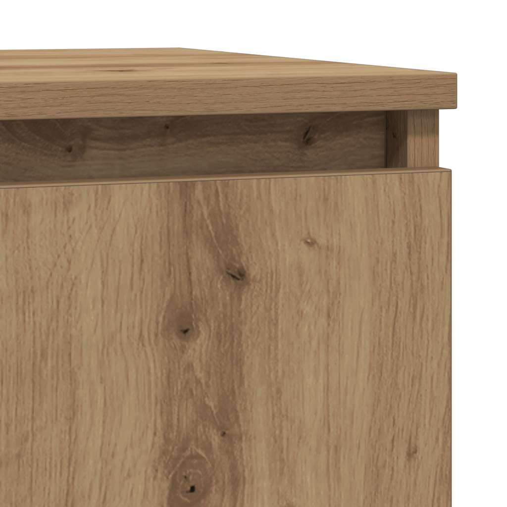 Artisan Oak Drawer Sideboard 71x35x84 cm Engineered Wood