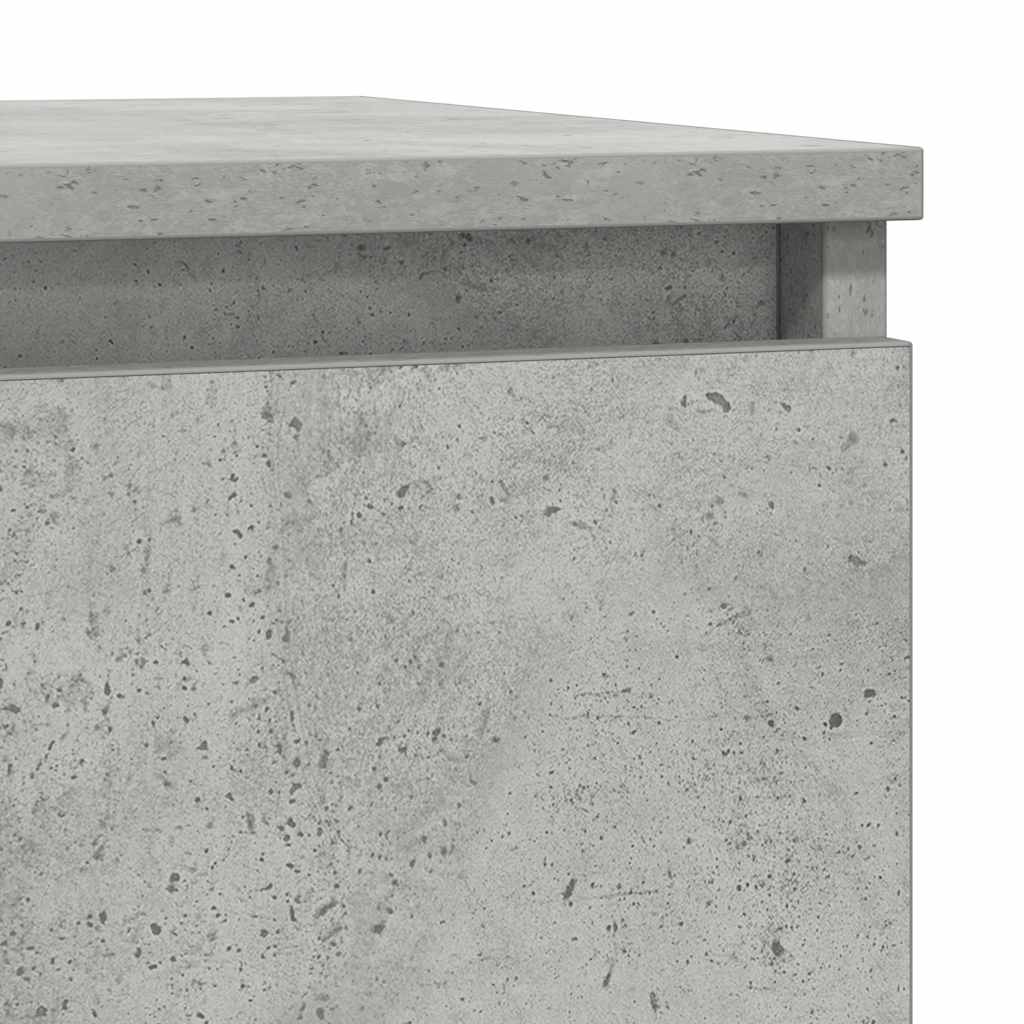 Sideboard with drawer Concrete gray 71x35x65 cm Processed wood