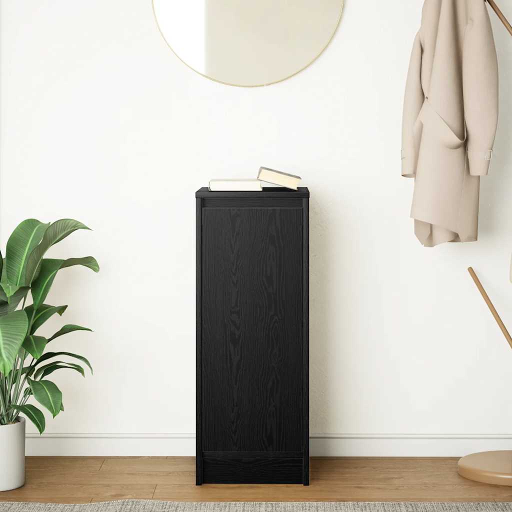 Sideboard Black Oak 29.5x34x76 cm Processed wood